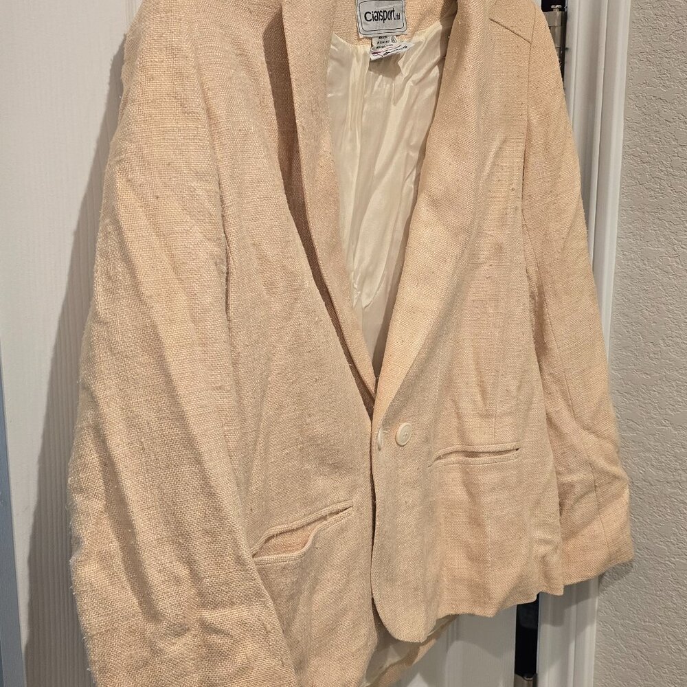 Vintage Ciaosport Talbots Beige Blazer - Picture 4 of 5